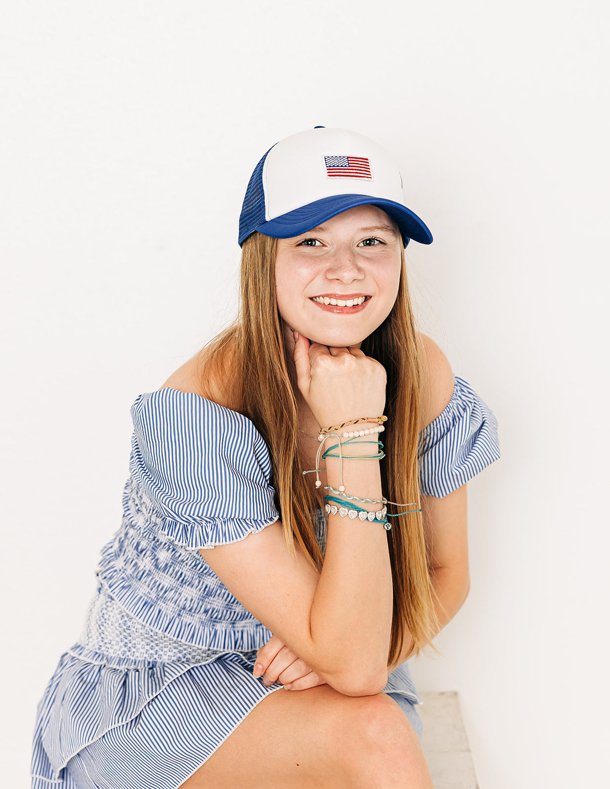 Flag Patch Trucker Hat - BIG FRENCHIES