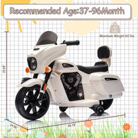 6V Electric Kids Ride-On Dirt Bike with USB AUX Music and Headlight