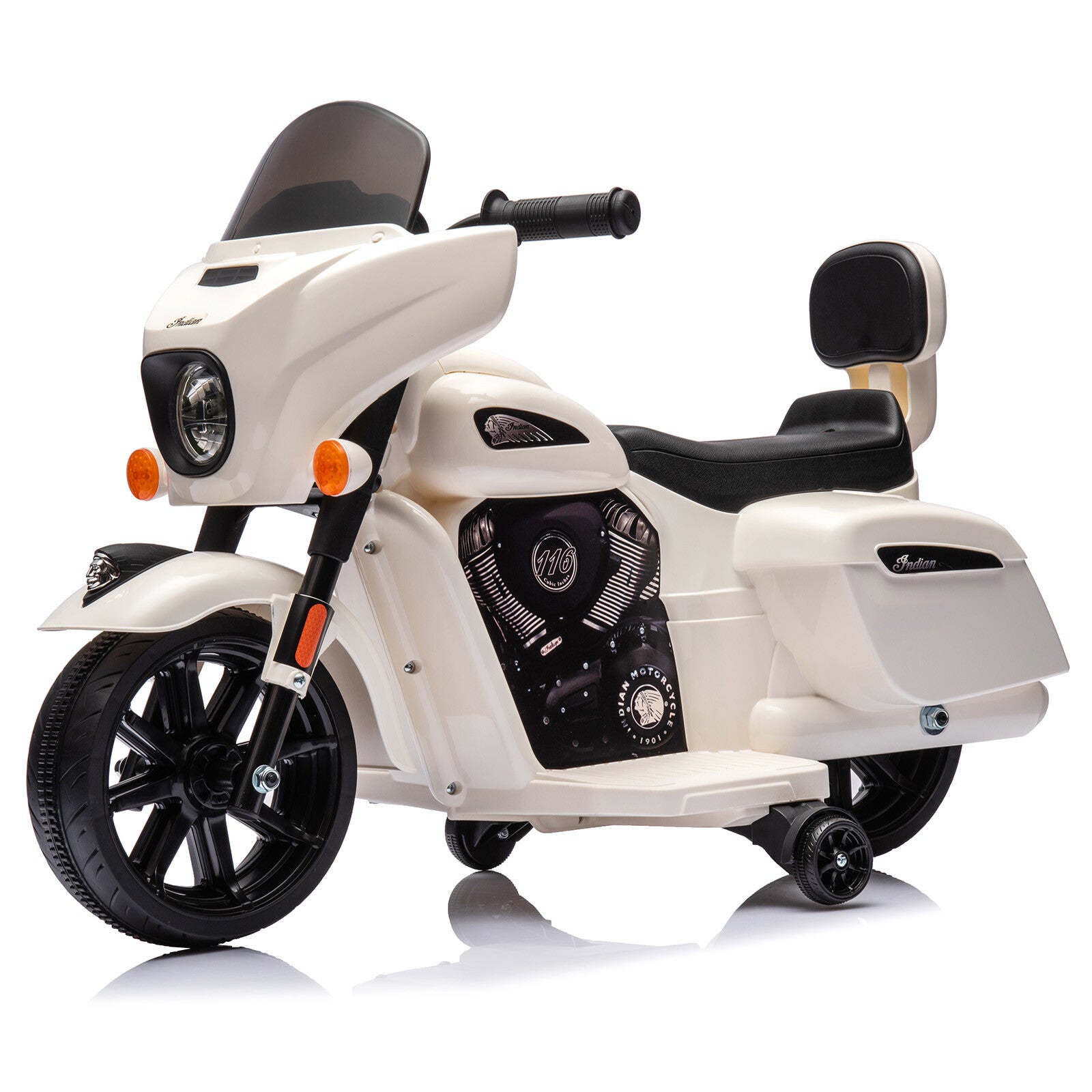 6V Electric Kids Ride-On Dirt Bike with USB AUX Music and Headlight