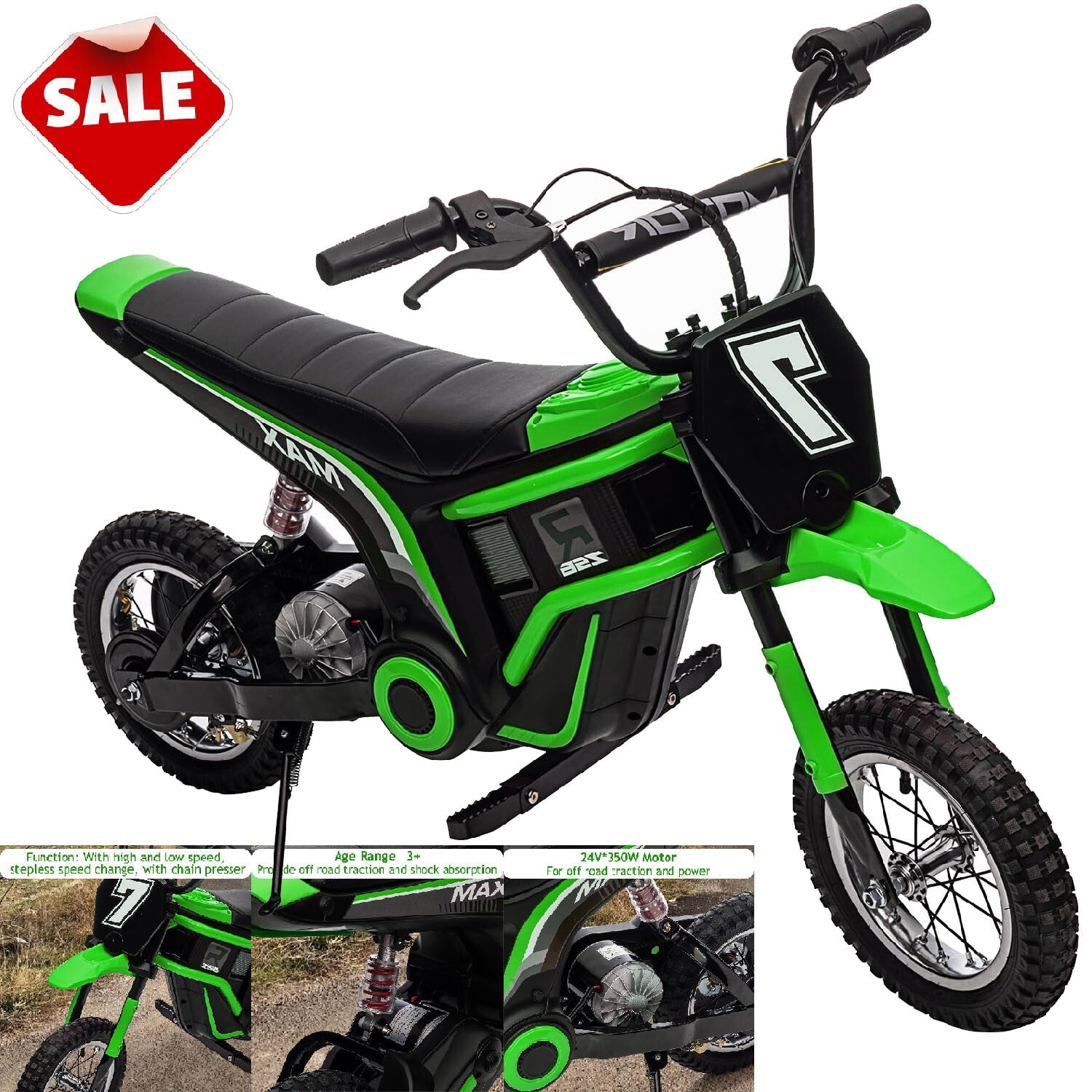 24V Electric Ride-On Kids Dirt Bike Motocross Motorcycle - BIG FRENCHIES