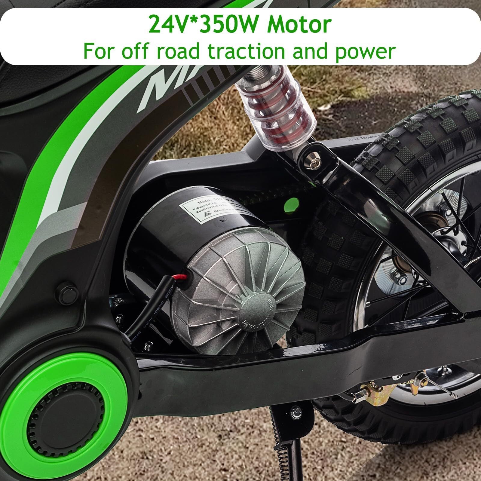 24V Electric Ride-On Kids Dirt Bike Motocross Motorcycle - BIG FRENCHIES