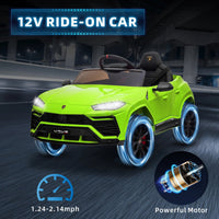 12V Kids' Electric Ride-On Vehicle with Parent Remote Control, Horn, and Radio