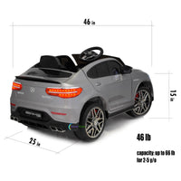 12V One-Seater Ride-On Car with Remote Control and MP3 – Licensed Mercedes-Benz, Multiple Colors