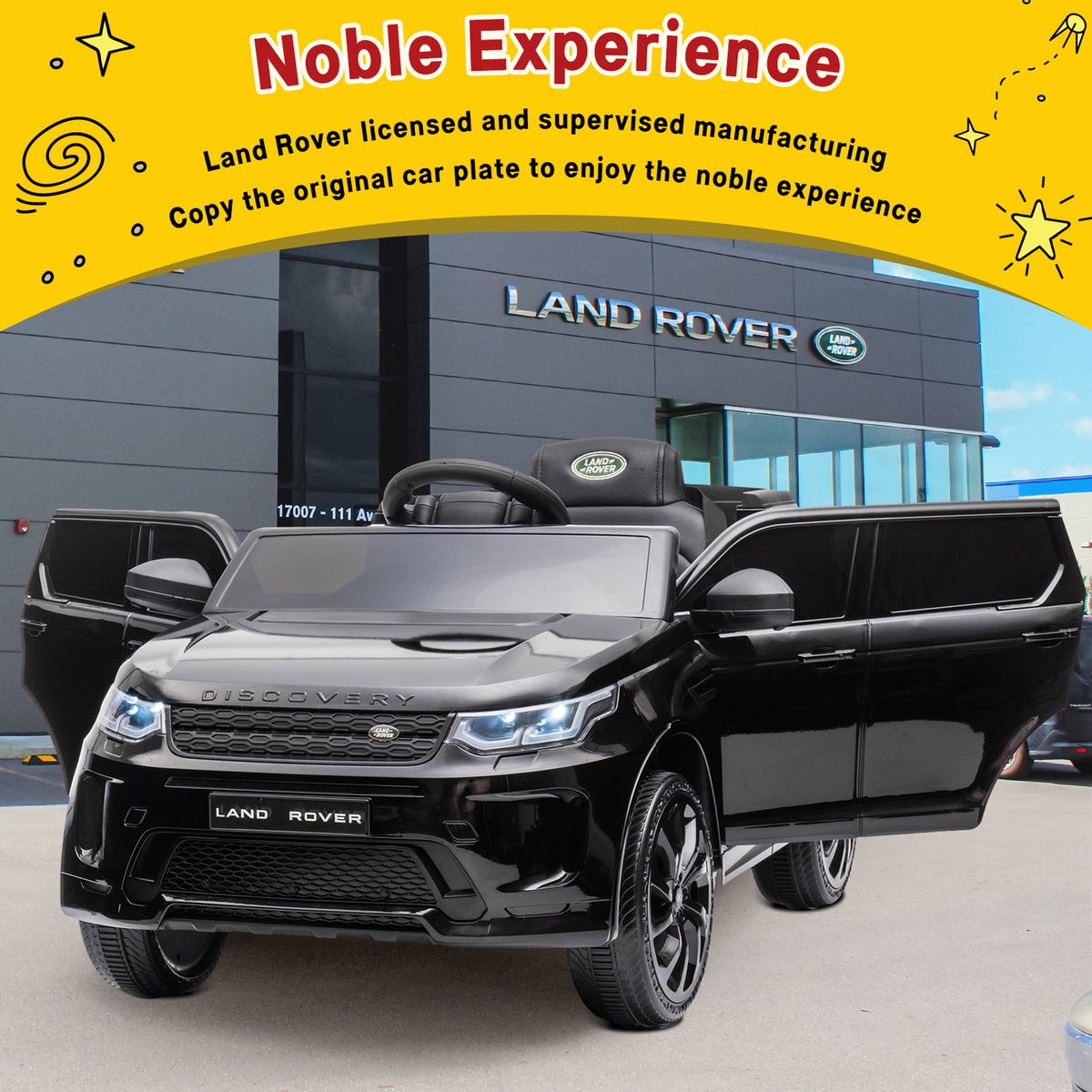 12V Electric Ride-On Car for Kids with Remote Control, Battery Powered Toy Vehicle