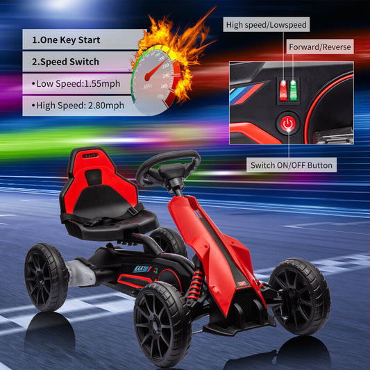 Electric 12V Drift Ride-On Kart with Adjustable Seat, 2 Speeds, and Shock Absorbers - BIG FRENCHIES