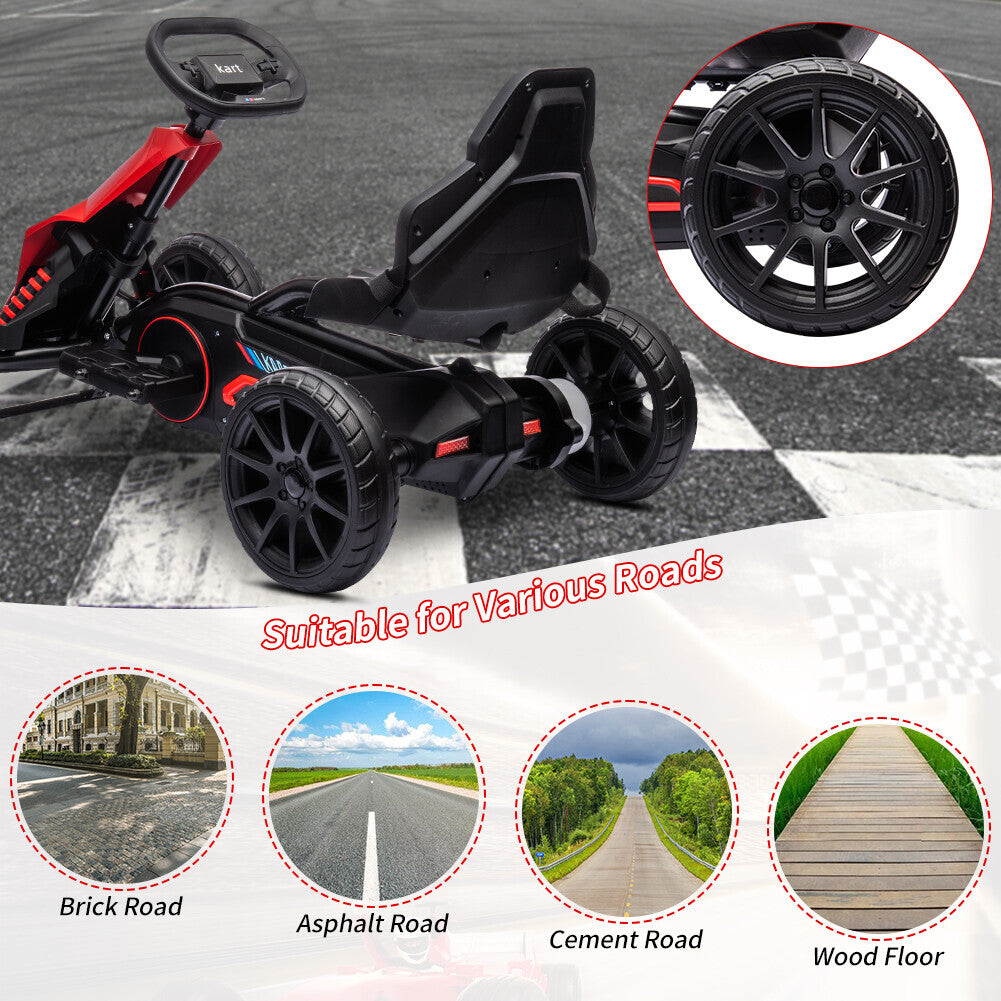 Electric 12V Drift Ride-On Kart with Adjustable Seat, 2 Speeds, and Shock Absorbers - BIG FRENCHIES