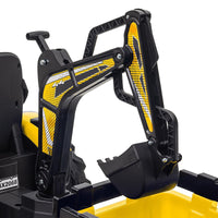 24V Electric Ride-On Tractor with Excavator, Trailer, and Digger Attachments - BIG FRENCHIES