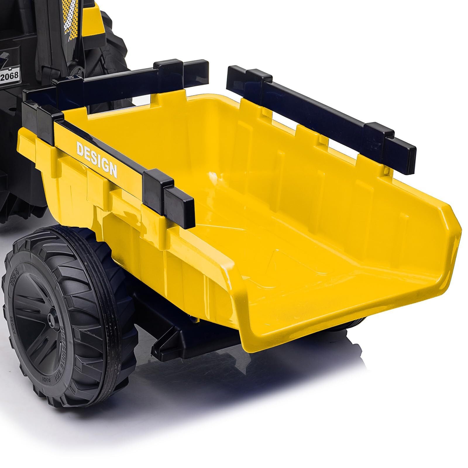 24V Electric Ride-On Tractor with Excavator, Trailer, and Digger Attachments - BIG FRENCHIES
