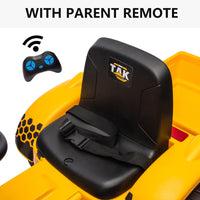 Electric Battery-Powered Ride-On Tractor and Excavator with Trailer for Kids Age 5 and Up