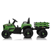 Kids Ride-On Tractor with Trailer, 3-Speed Adjustable Power and MP3 Display