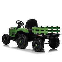 Kids Ride-On Tractor with Trailer, 3-Speed Adjustable Power and MP3 Display