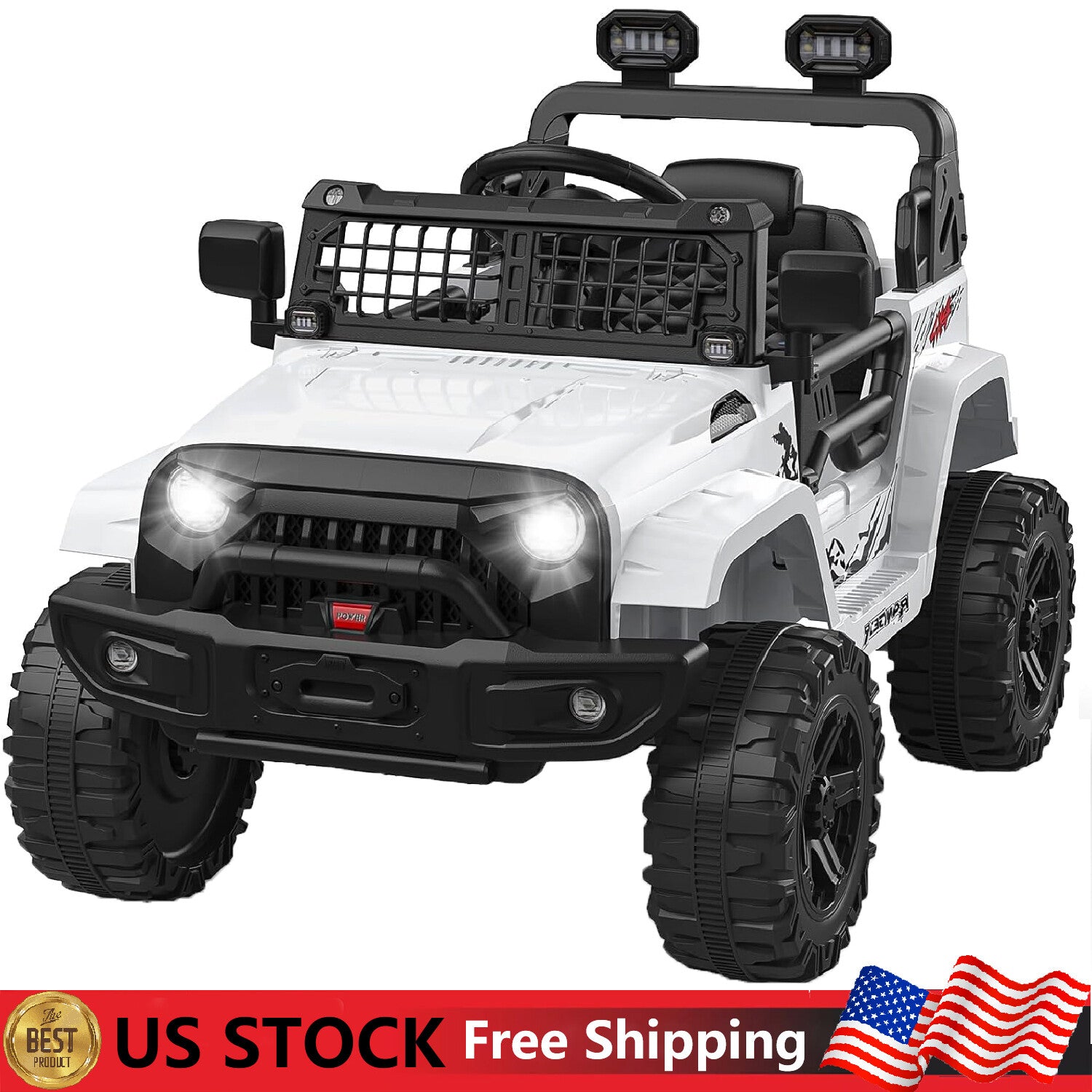 12V Electric Ride-On Truck Car for Kids with Remote Control and Music - BIG FRENCHIES