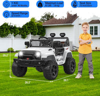 12V Electric Ride-On Truck Car for Kids with Remote Control and Music - BIG FRENCHIES