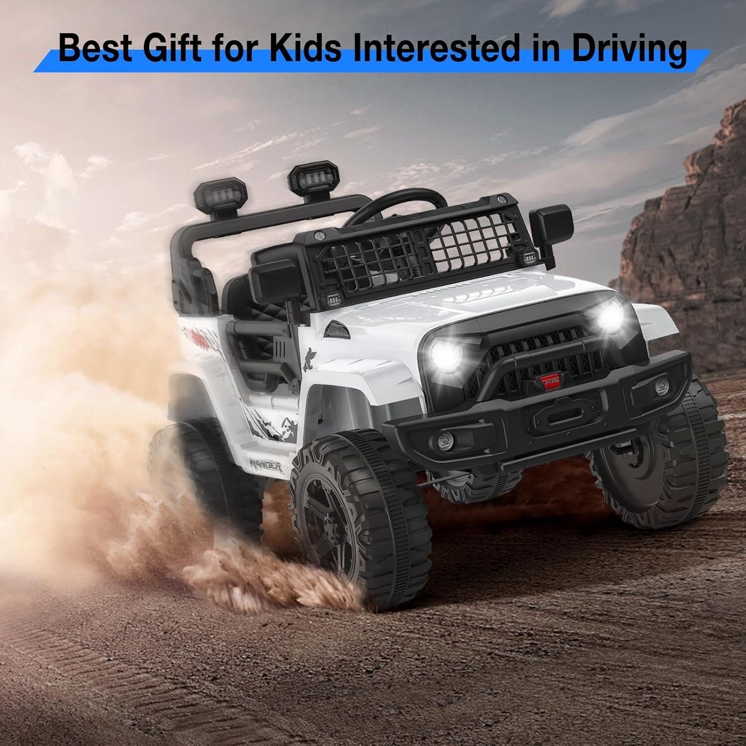 12V Electric Ride-On Truck Car for Kids with Remote Control and Music - BIG FRENCHIES