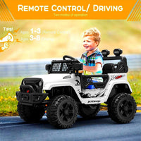12V Electric Ride-On Truck Car for Kids with Remote Control and Music - BIG FRENCHIES