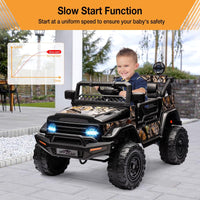12V Battery-Powered Electric Ride-On Truck Car for Kids with Music and Remote Control - BIG FRENCHIES