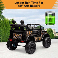 12V Battery-Powered Electric Ride-On Truck Car for Kids with Music and Remote Control - BIG FRENCHIES