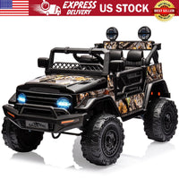 12V Battery-Powered Electric Ride-On Truck Car for Kids with Music and Remote Control - BIG FRENCHIES