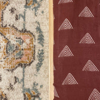 Rust Tribal Boho Organic Muslin Cotton Fitted Crib Sheet - BIG FRENCHIES