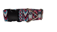 1.5" Wide Pink Tribal Nylon Dog Collar