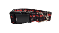 Red Mushrooms Nylon Dog Collar