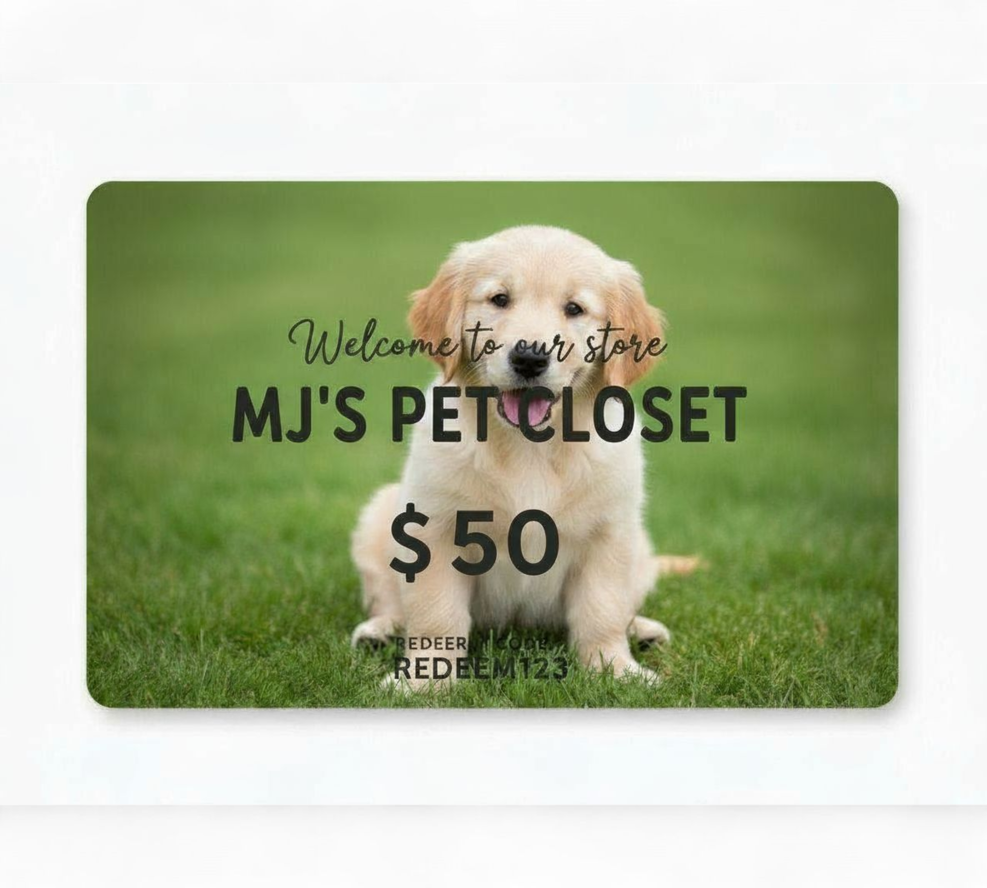 Mj's pet closet gift card - BIG FRENCHIES