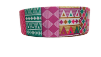 1.5" Wide Busy Body Tribal Patterns Nylon Dog Collar