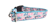 Butterflies and Roses Nylon Dog Collar