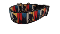 1.5" Wide Bigfoot Sasquatch Yeti Nylon Dog Collar