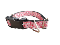 Christmas Chickens Nylon Dog Collar