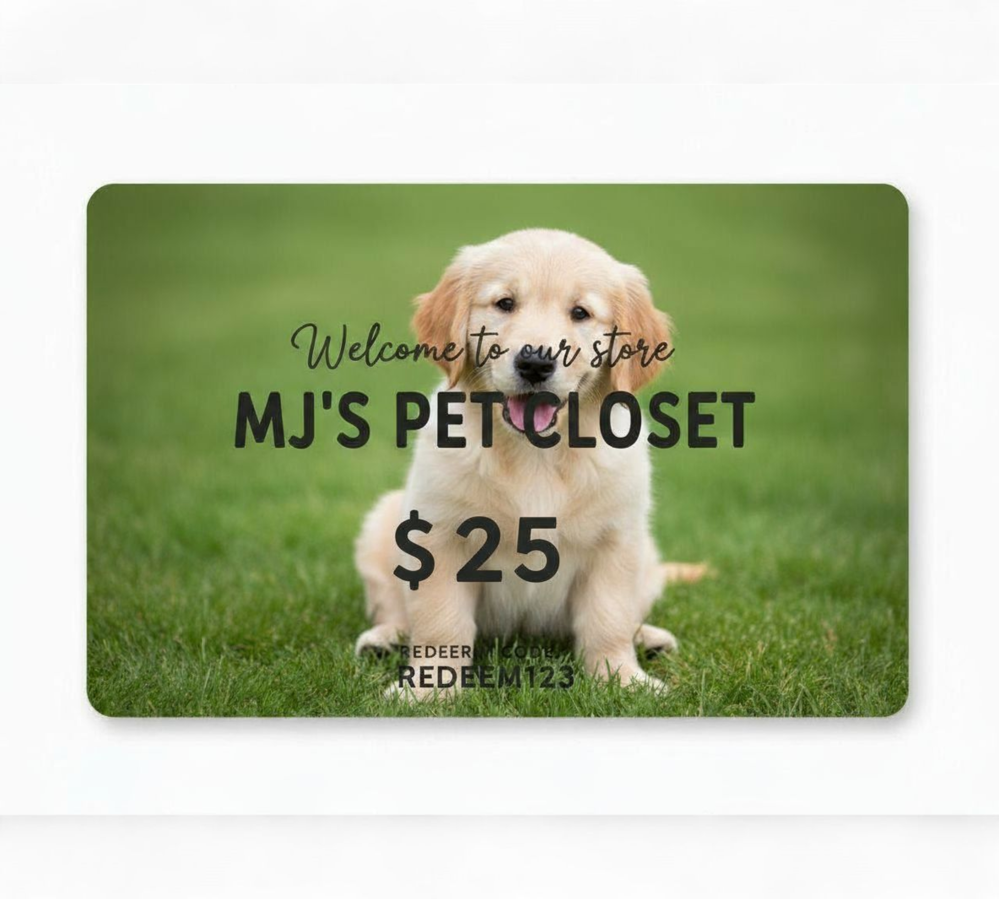 Mj's pet closet gift card - BIG FRENCHIES