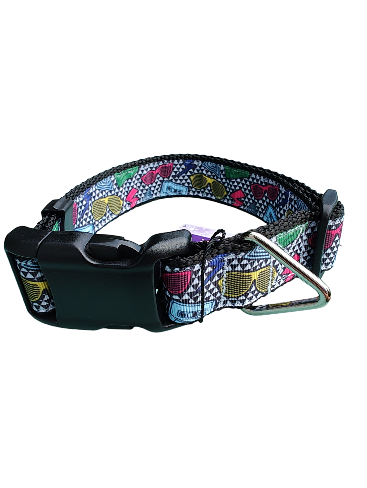 80's Style Nylon Dog Collar-Dog Collar / Leash-BIG FRENCHIES-Doot's Pet LLC Collars For A Cause