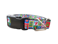 Christmas Cards Nylon Dog Collar