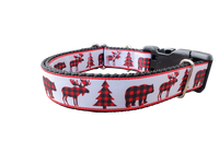 Buffalo Check Forest Nylon Dog Collar
