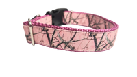 Pink Camo Nylon Dog Collar
