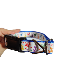 Rainbow Balloon Dogs Nylon Dog Collar