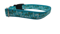 I Say Bad Words Nylon Dog Collar