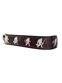 Fishing Sasquatch Nylon Dog Collar MD, LG, XL, Leash