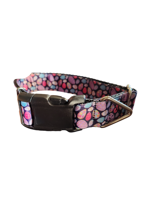 Colorful Easter Eggs Nylon Dog Collar
