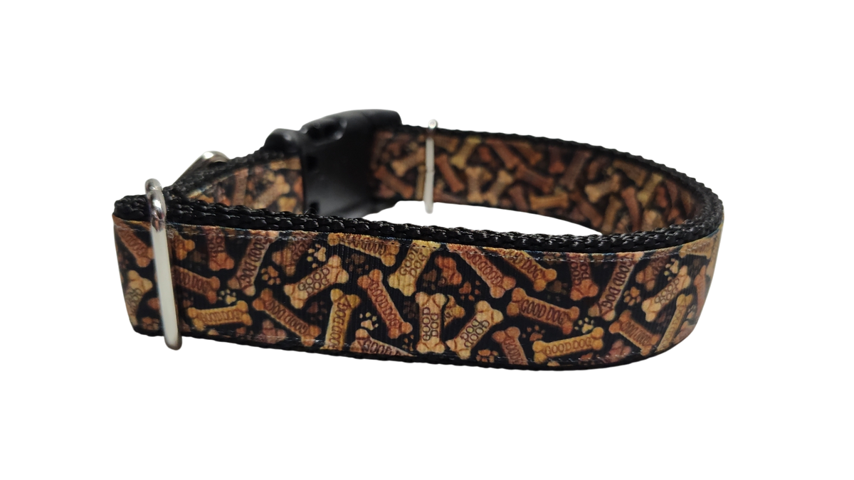 Dog Treats Nylon Dog Collar-Dog Collar / Leash-BIG FRENCHIES-Doot's Pet LLC Collars For A Cause