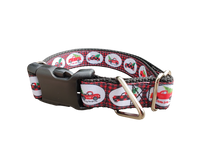 Christmas Red Truck Nylon Dog Collar