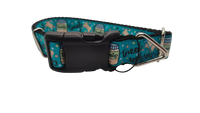 Treat Whore Blue Nylon Dog Collar