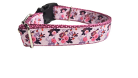 Birds and Flowers Nylon Dog Collar