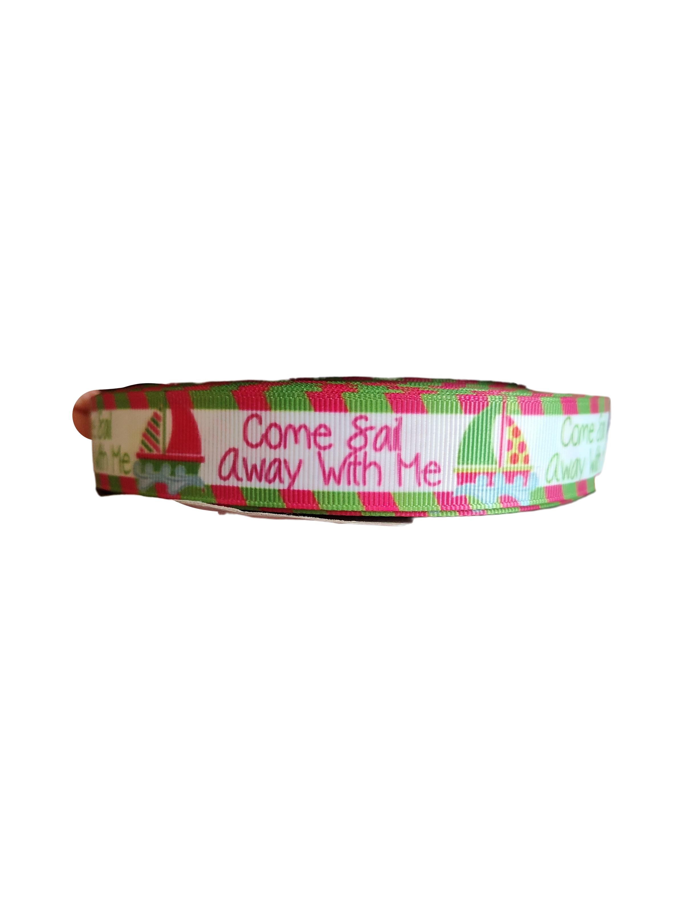 Come Sail Away With Me Nylon Dog Collar