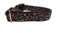 Neon Bones Nylon Dog Collar MD, LG, XL, Leash