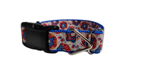 Patriotic Donuts Nylon Dog Collar