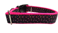 Colorful Pawprints Nylon Dog Collar