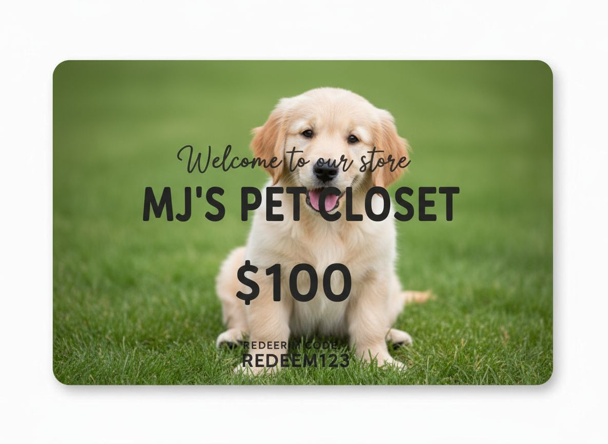 Mj's pet closet gift card - BIG FRENCHIES