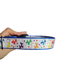 Rainbow Balloon Dogs Nylon Dog Collar