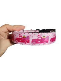 Bunny Easter Truck Nylon Dog Collar